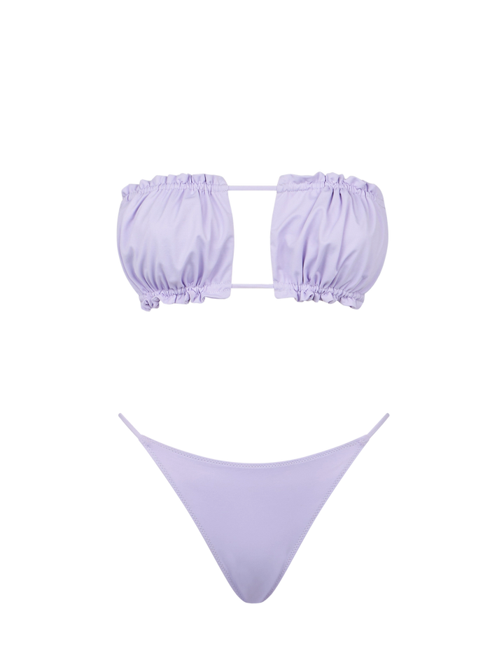 Bikini da donna a fascia lilla 