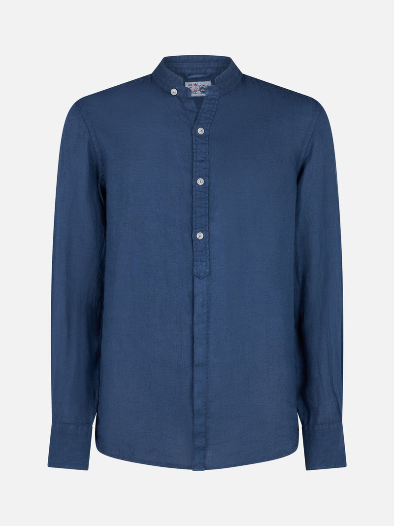 Camicia da uomo blu