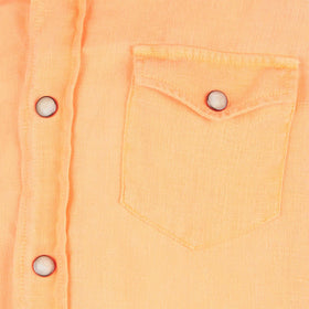 Boy fluo orange linen shirt - MC2 Saint Barth