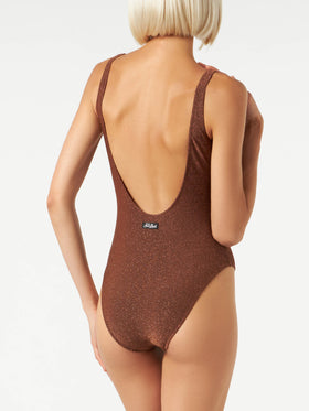 Woman lurex one piece swimsuit - MC2 Saint Barth