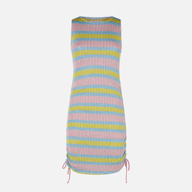 Ribbed sheath dress Jori with drawstring - MC2 Saint Barth