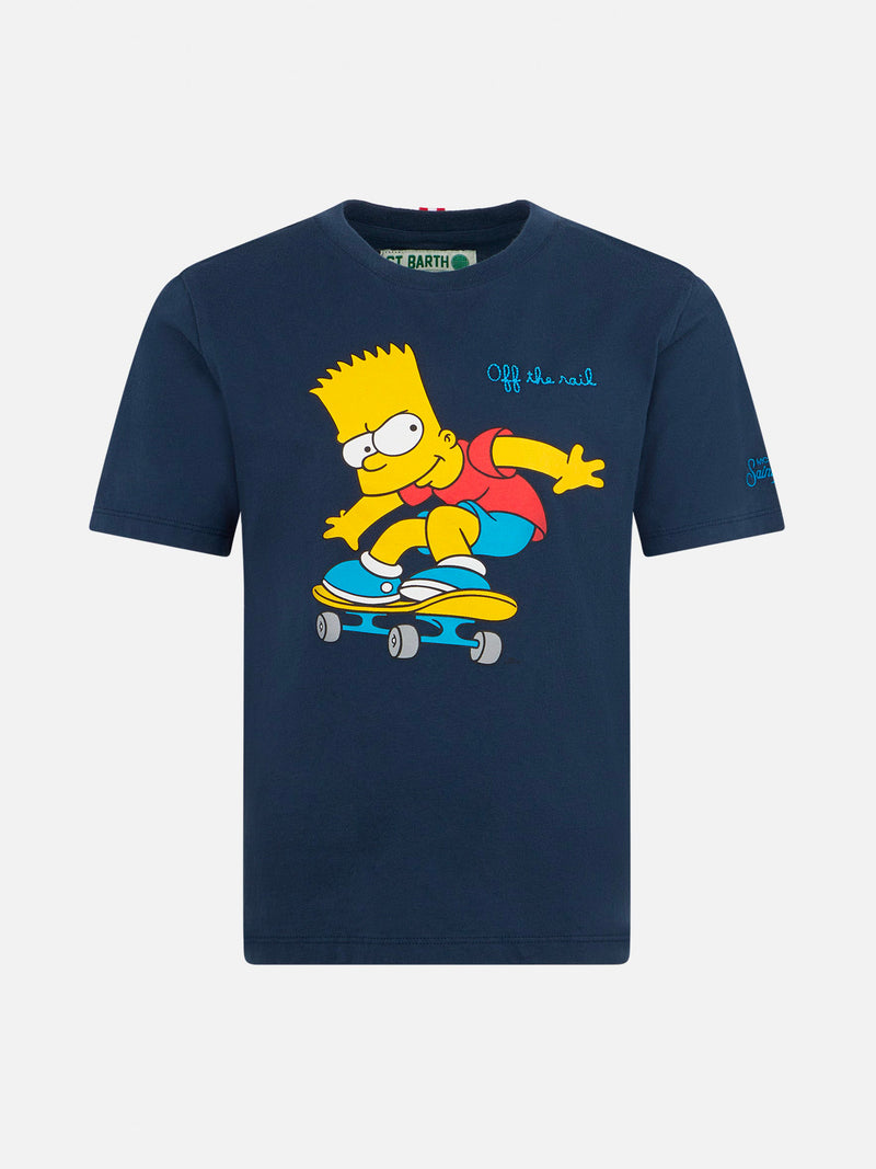 Schweres Baumwoll-T-Shirt für Jungen mit Bart-Skate-Print | DIE SIMPSONS-SONDERAUSGABE