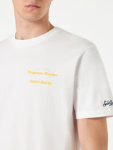 Herren-T-Shirt aus Baumwolle mit Magnum Marine Saint Barth-Aufdruck