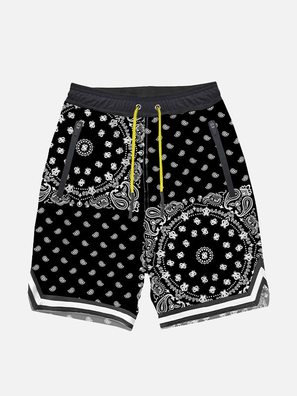 Jungen-Badeshorts im Surf-Stil mit Bandanna-Print