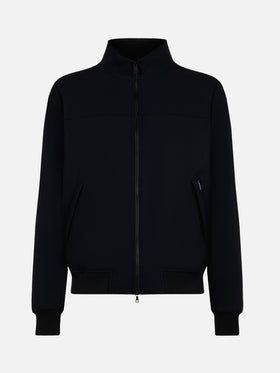 Man mid-weight black bomber jacket Traveler