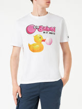 Herren-T-Shirt aus Baumwolle mit Enten-Big-Babol-Aufdruck | GROSSE BABOL® SONDEREDITION