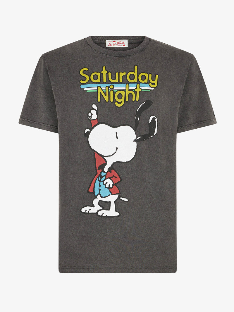 Herren-T-Shirt aus Baumwolle mit Snoopy-Tänzer-Aufdruck | PEANUTS® SONDEREDITION