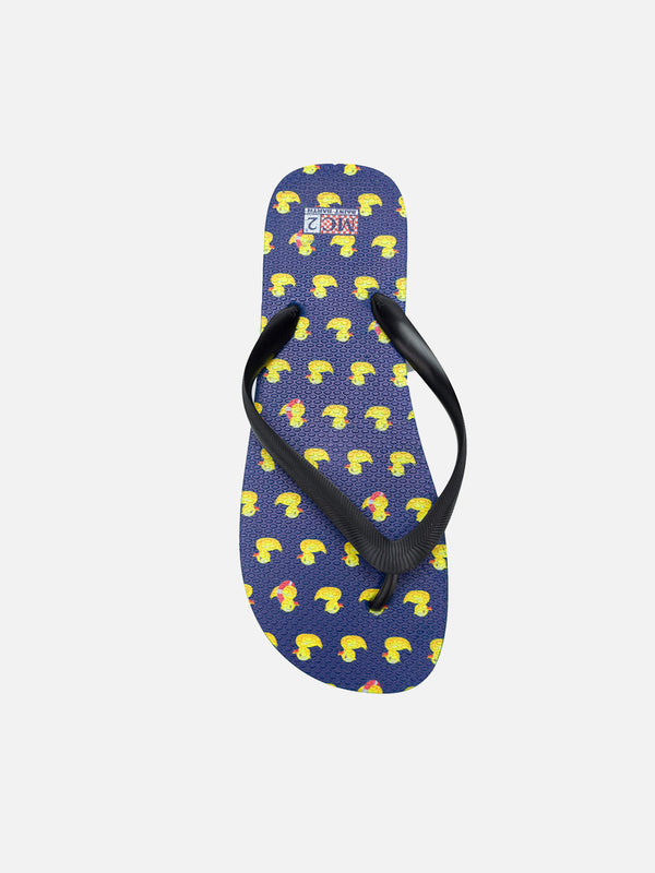 Herren-Flip-Flops mit Enten-Print