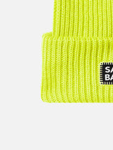 Man fluo yellow knit beanie