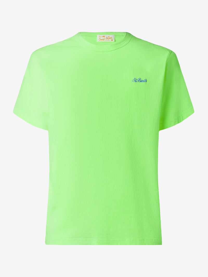 Man green cotton t-shirt