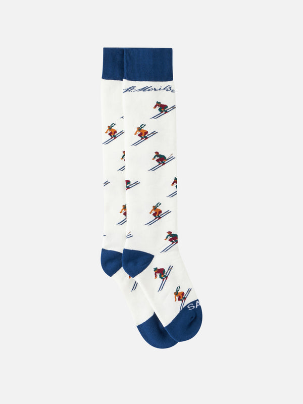 Man long socks with St. Moritz print | ST. MORITZ TOP OF THE WORLD SPECIAL EDITION