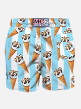 Klassische Herren-Badeshorts mit Cornetto-Print | ALGIDA® SONDEREDITION