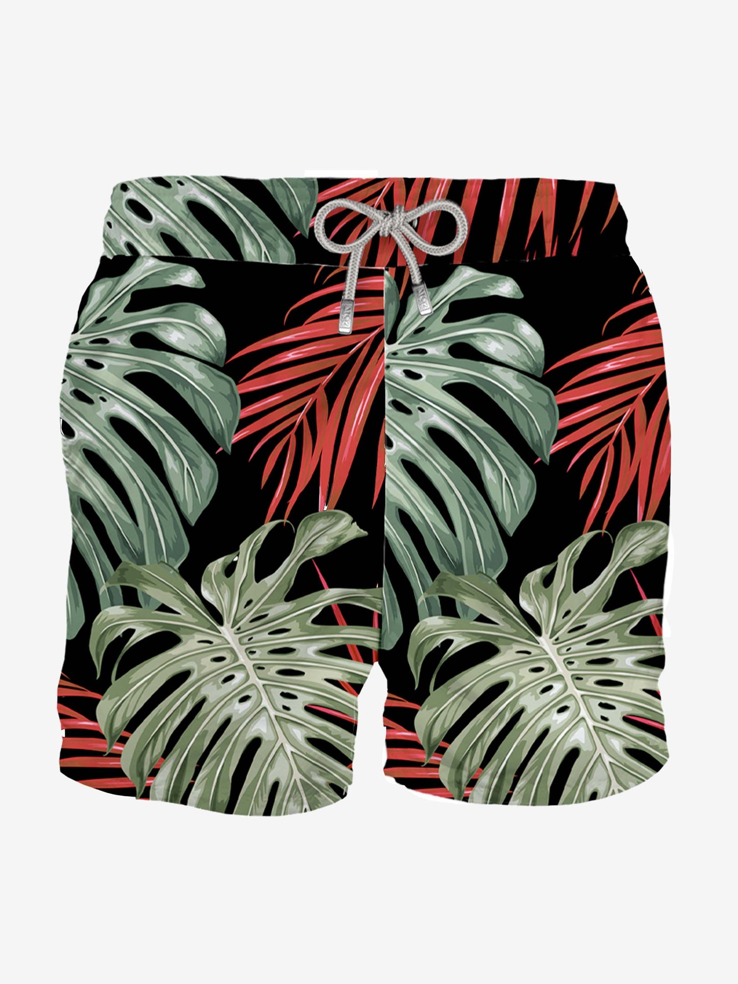 Man classic swim shorts with tropical print - MC2 Saint Barth