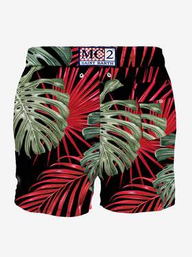 Man classic swim shorts with tropical print - MC2 Saint Barth