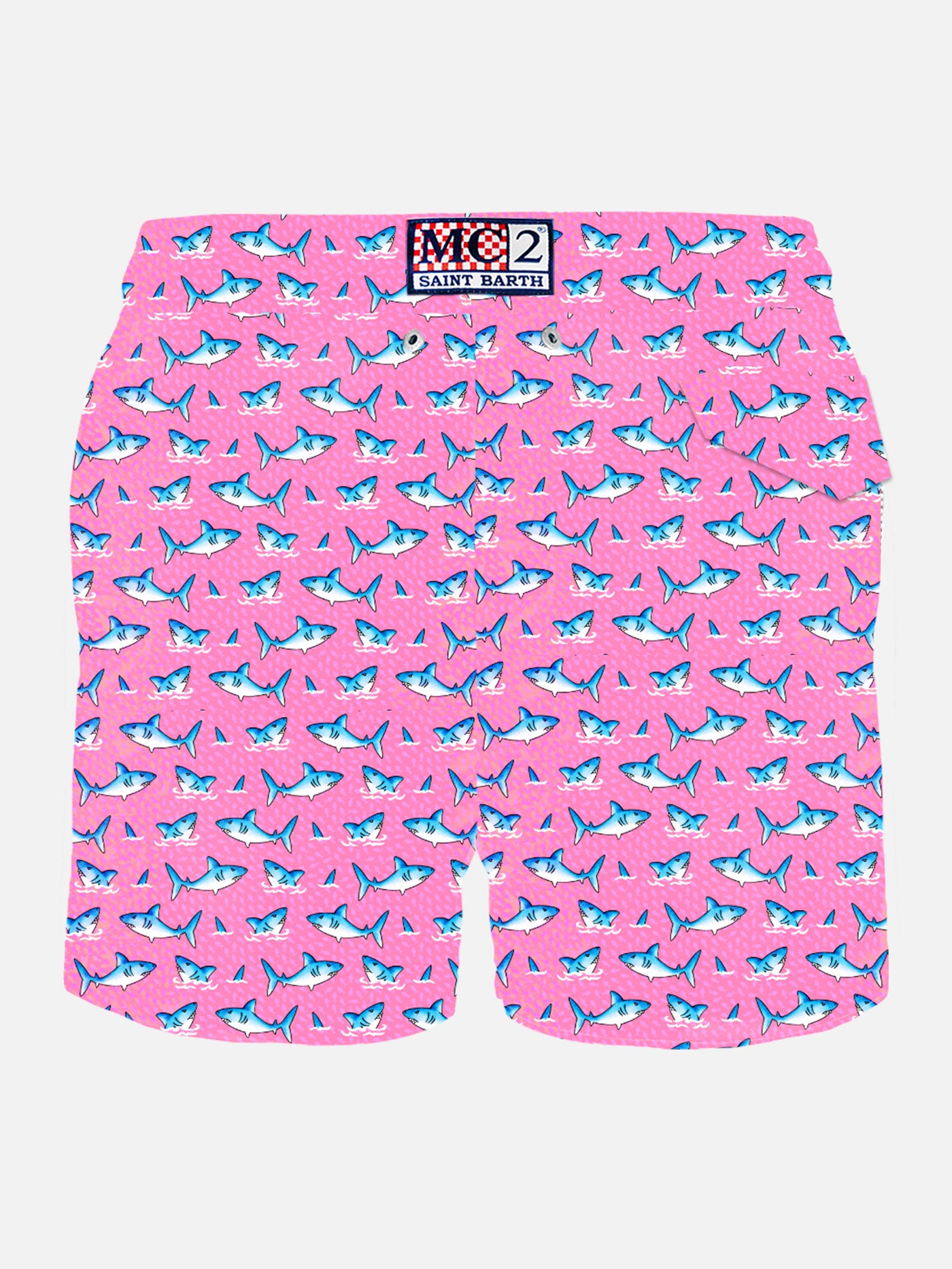 Lighting shark print swim shorts