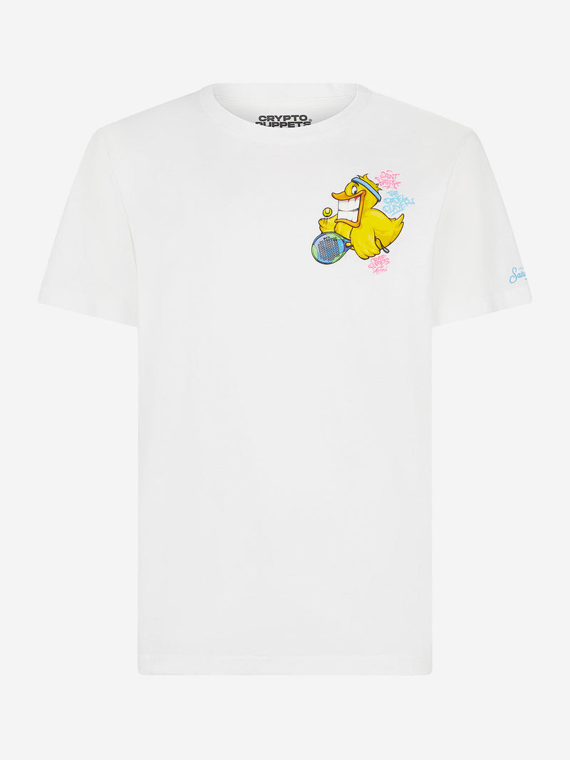 Man t-shirt with Crypto duck print | CRYPTO PUPPETS® SPECIAL EDITION