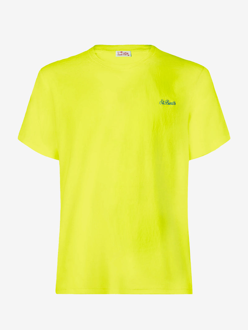 Man yellow cotton t-shirt