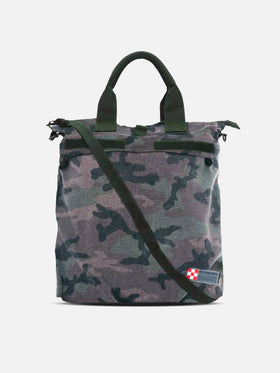 Canvas camouflage backpack
