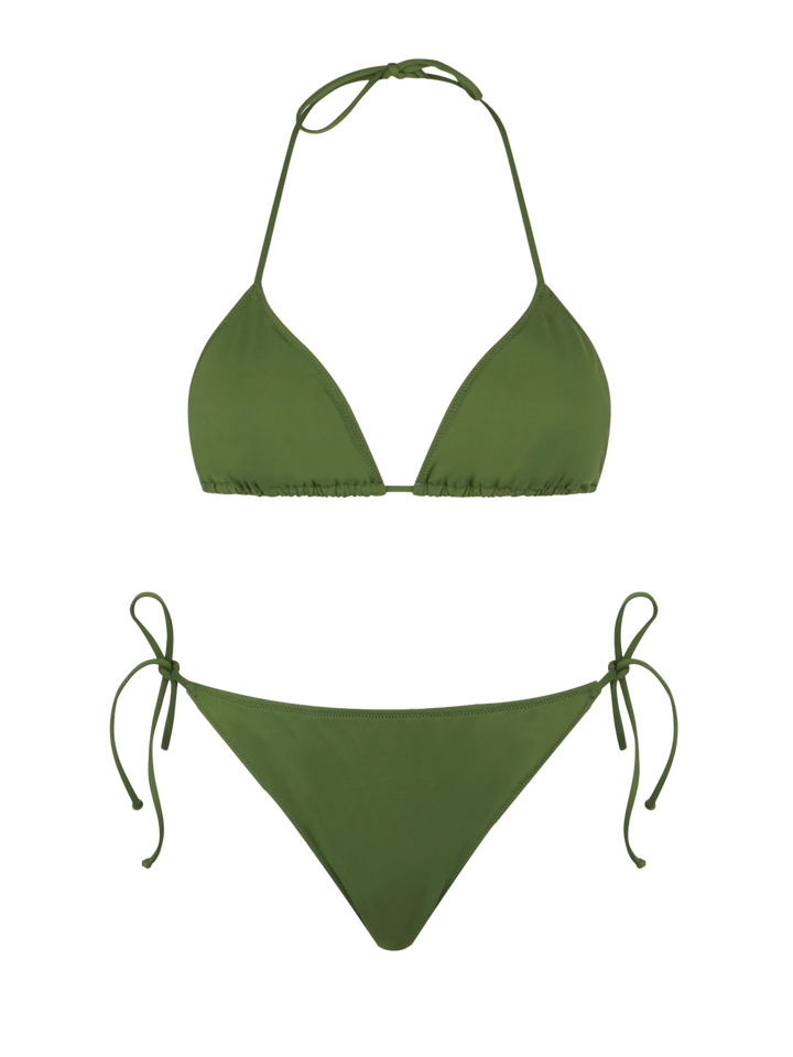 Woman military green triangle bikini - MC2 Saint Barth