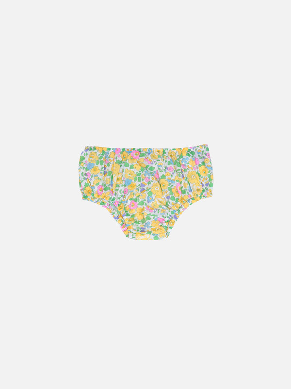 Bloomer per neonata Pimmy con stampa Betsy | REALIZZATO CON TESSUTO LIBERTY