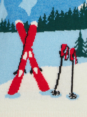 Maglione da bambino con stampa cartolina montagne