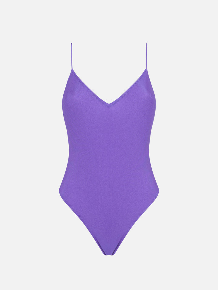 Woman purple one piece swimsuit - MC2 Saint Barth