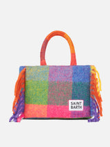 Colette blanket handbag with check print