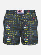 Man swim shorts with Pac-Man print