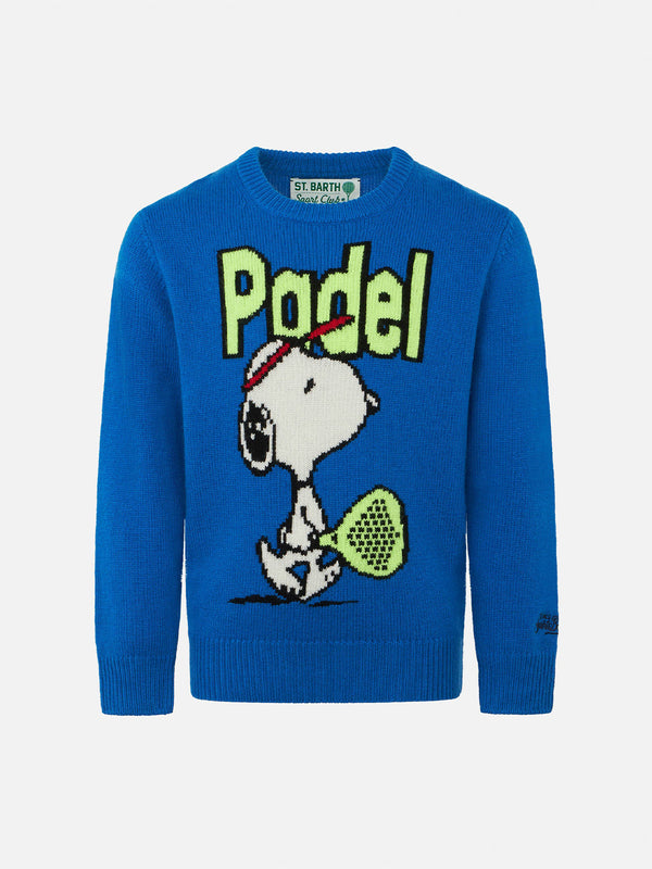 Rundhalspullover für Jungen mit Snoopy Padel-Jacquard-Print | SNOOPY – PEANUTS™ SONDEREDITION