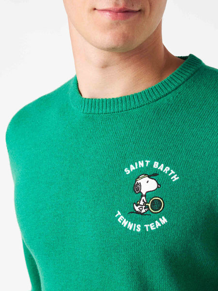 padel-snoopy-green-sweater-