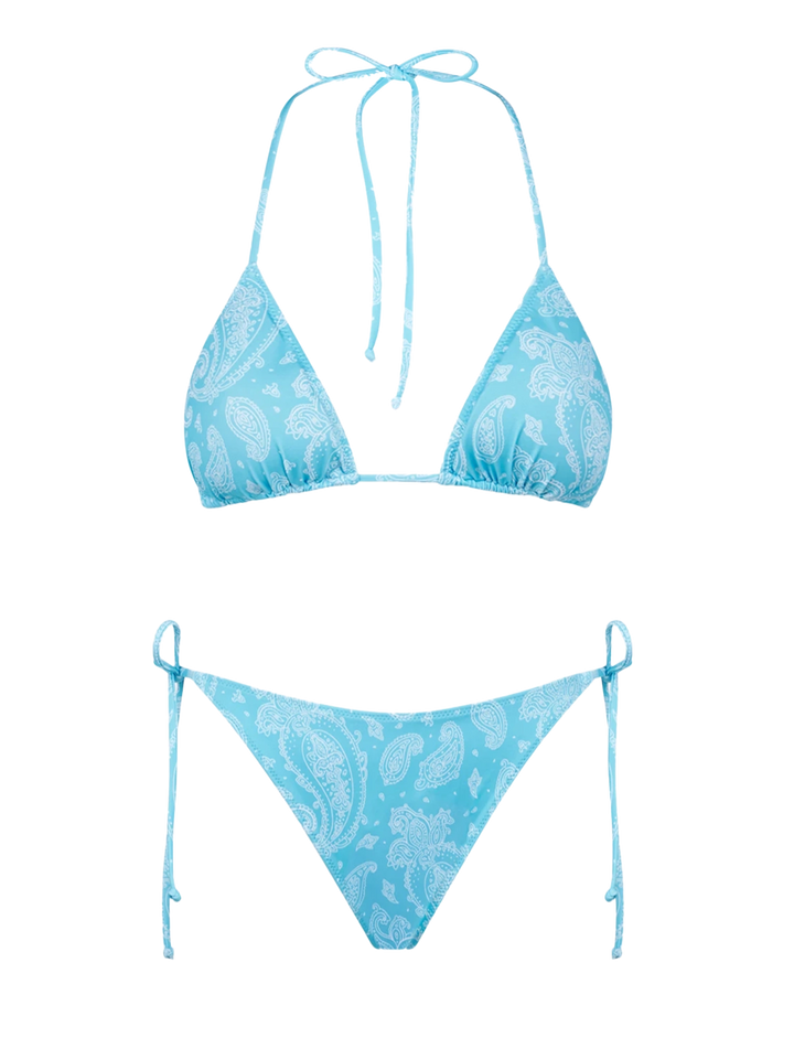 Woman triangle bikini with paisley print - MC2 Saint Barth