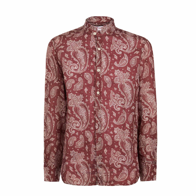 Camicia da uomo con stampa paisley