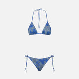 Damen-Triangel-Bikini mit Paisley-Print