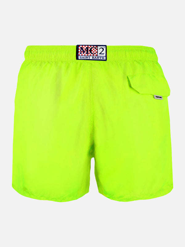 Man fluo yellow swim shorts | PANTONE™ SPECIAL EDITION