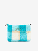 Pouch a tracolla Parisienne in lana con stampa check