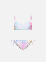 Patchwork-Bikini für Mädchen