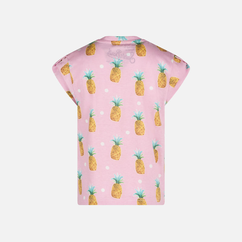 Girll t-shirt with pineapple print