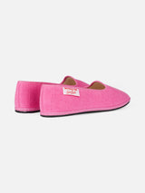 Rosa Frottee-Slipper für Damen | MY CHALOM SPECIAL EDITION