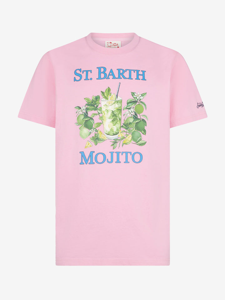 Man cotton t-shirt with St. Barth Mojito print - MC2 Saint Barth