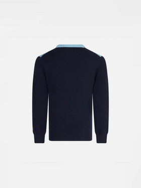 Maglione da bambino con stampa jacquard montagna
