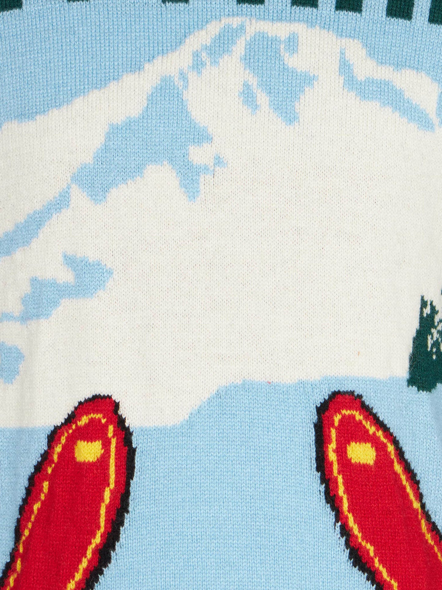 Maglione da bambino con stampa jacquard montagna