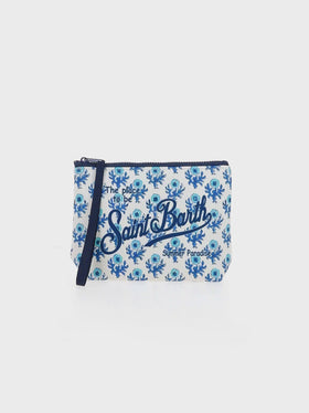 Aline Scuba-Pochette mit Blumenprint