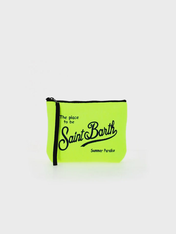 Fluo yellow terry pochette Aline