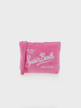 Aline Pochette aus rosa Samt
