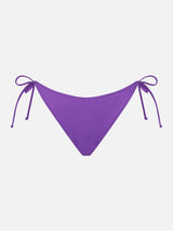 Woman purple swim briefs