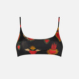 Sacred hearts print bralette