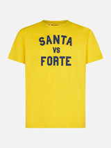 T-shirt da uomo con stampa Santa vs Forte