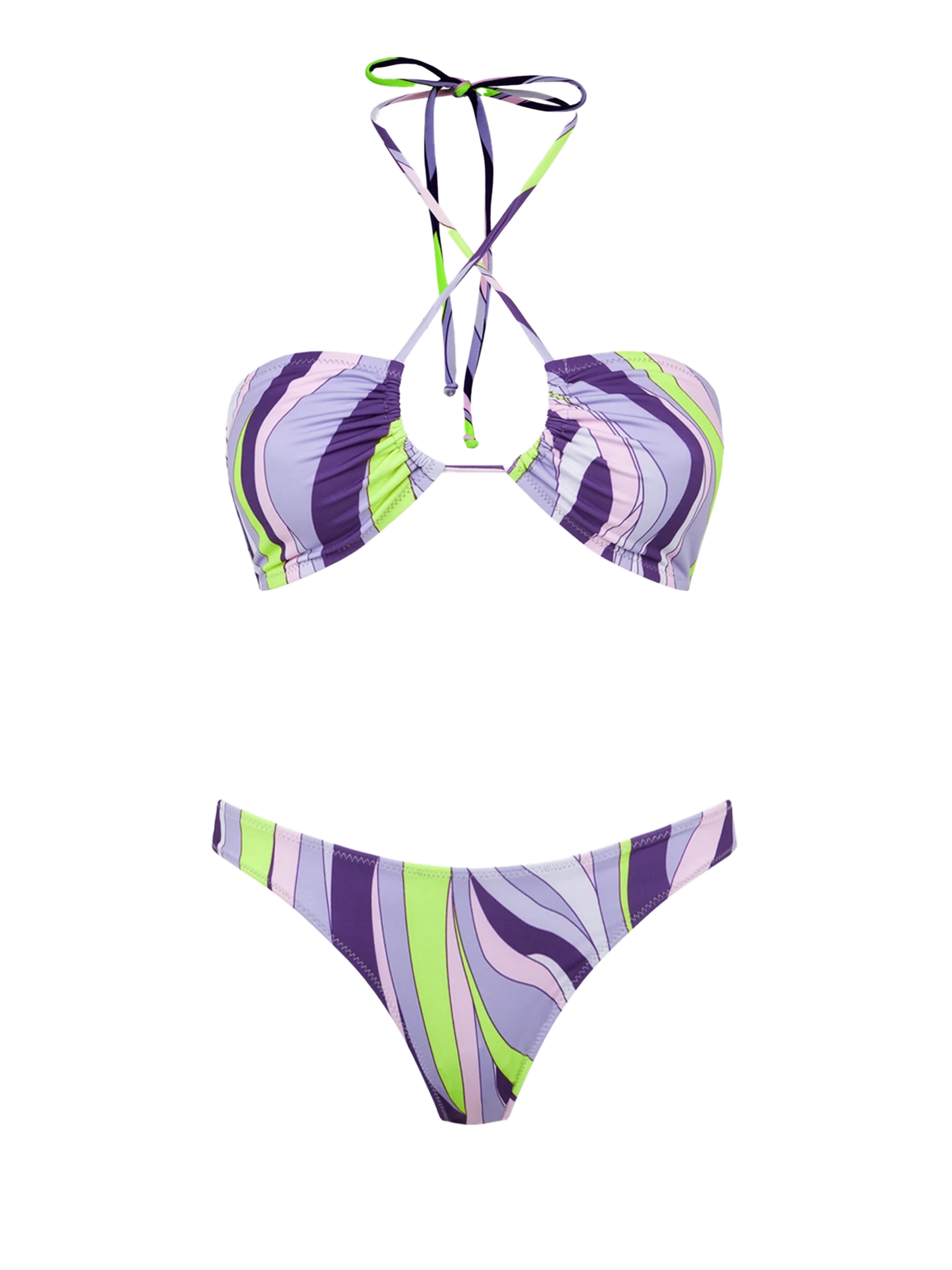 Dahlia Naomi shape wave bandeau bikini – MC2 Saint Barth