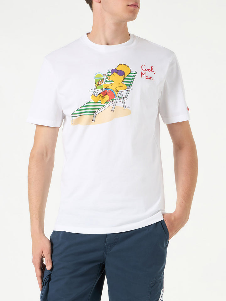T-shirt uomo in cotone con ricamo Cool Man Bart | EDIZIONE SPECIALE DEI SIMPSON