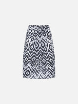 Damen-Midirock Amanda mit Ikat-Print